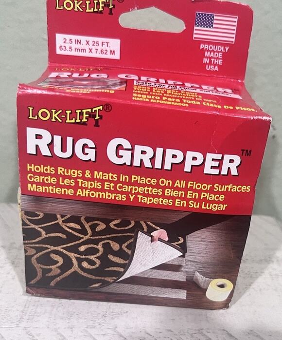 Lok-Lift Other - Lok-Lift Rug Gripper, Hold Rugs in Place on all Floor Surfaces - 2.5" x 25'